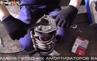 Замена передних стоек ВАЗ 2110: пошаговая инструкция